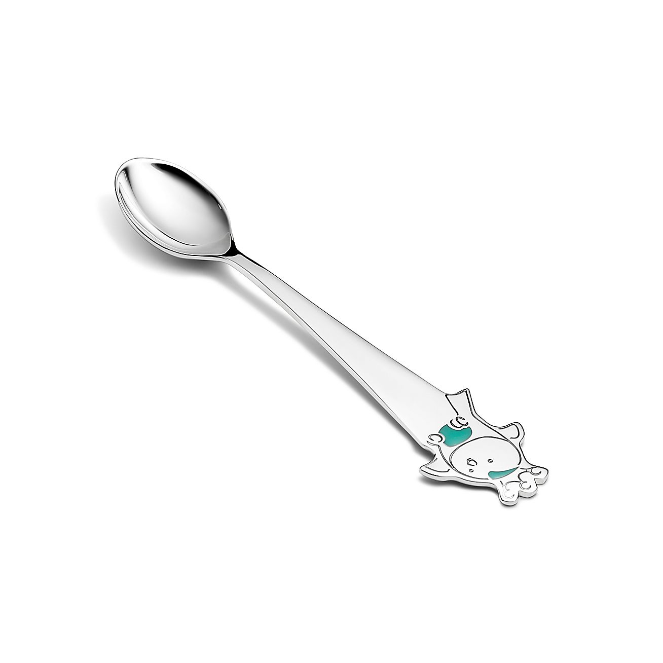 Tiny Tiffany Bird Baby Spoon in Sterling Silver