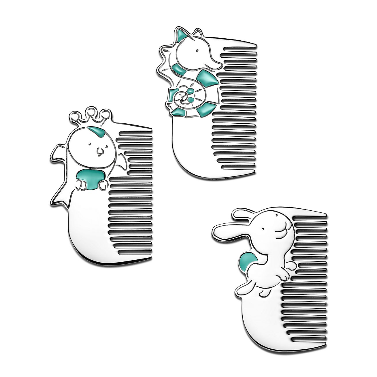 Tiny Tiffany Rabbit Baby Comb