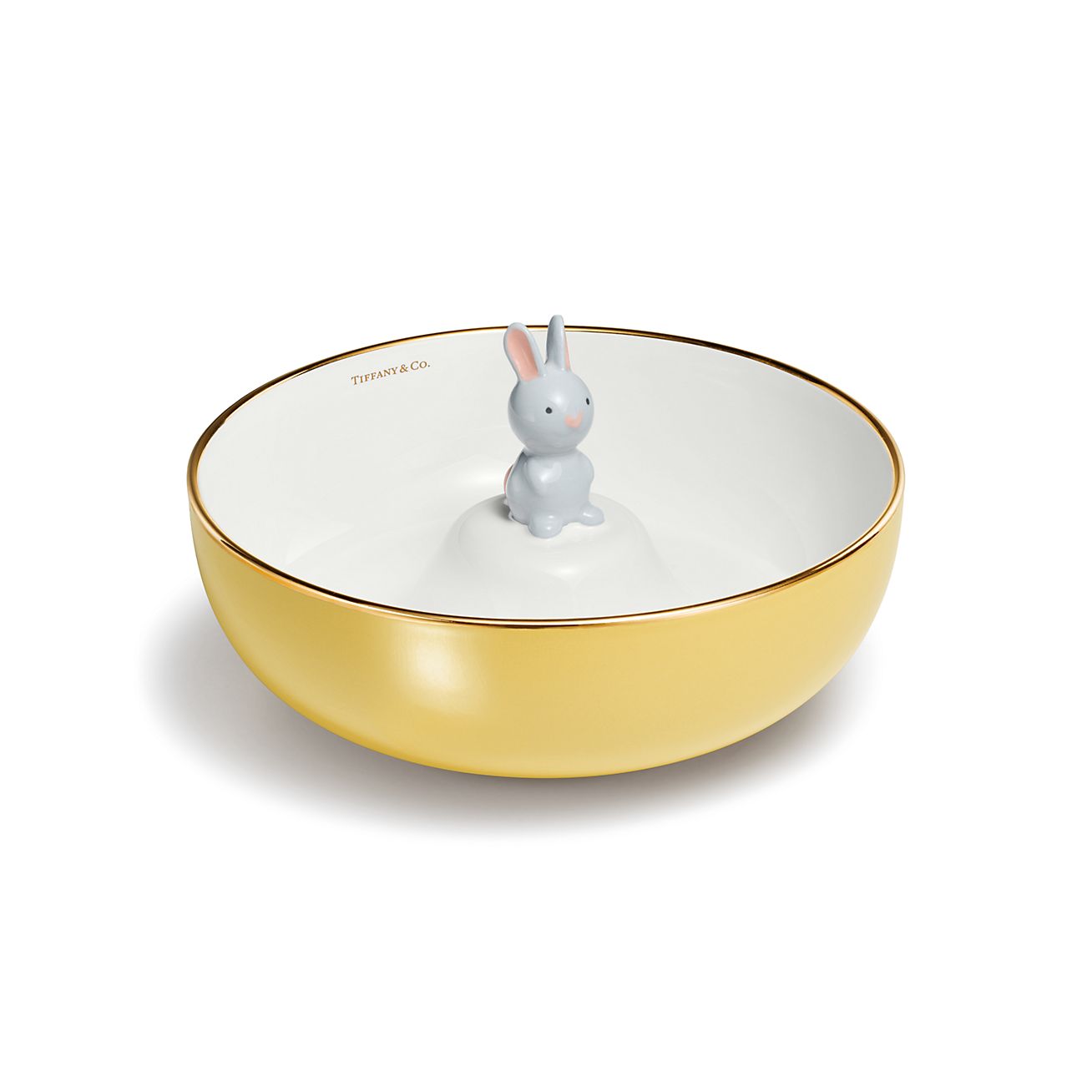 Tiny Tiffany Rabbit Soup Bowl