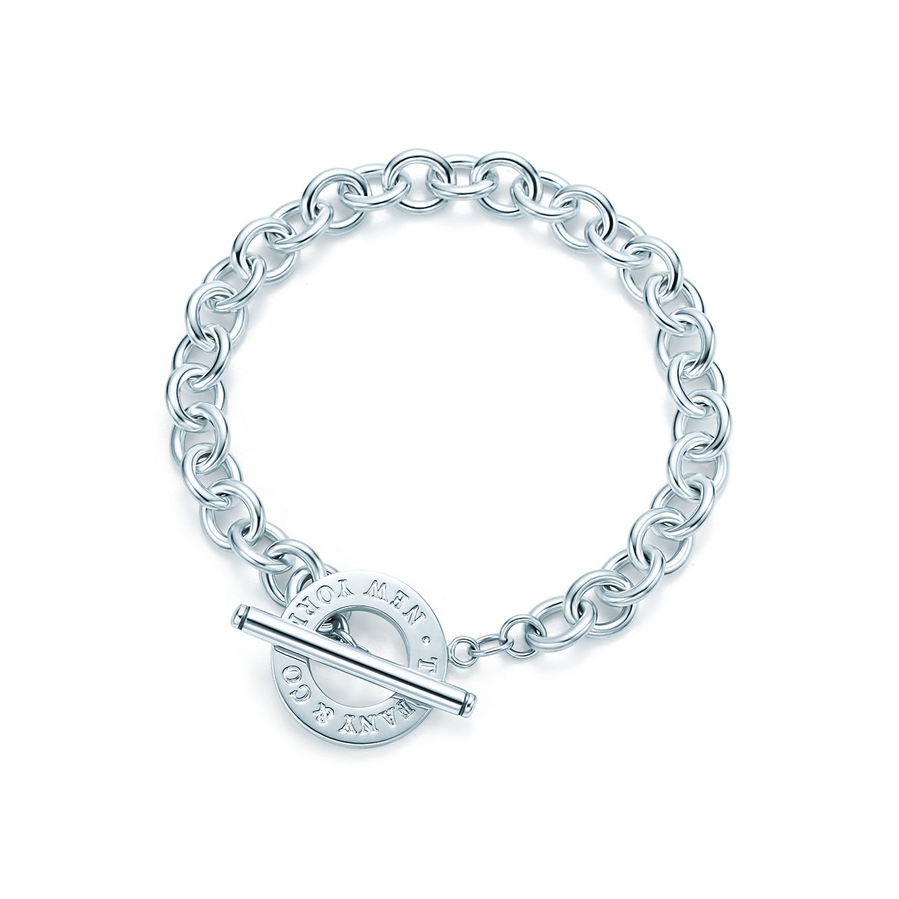 Toggle bracelet in sterling silver 