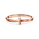 Tiffany & Co. Tiffany T T1 Hinged Bangle in Rose Gold, Wide