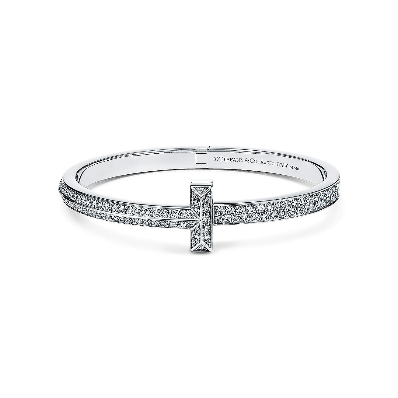 ティファニー T T ワン ワイド ダイヤモンド ヒンジ バングル  