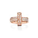 Tiffany & Co. Tiffany T T1 Ring in Rose Gold with Diamonds, 4.5 mm