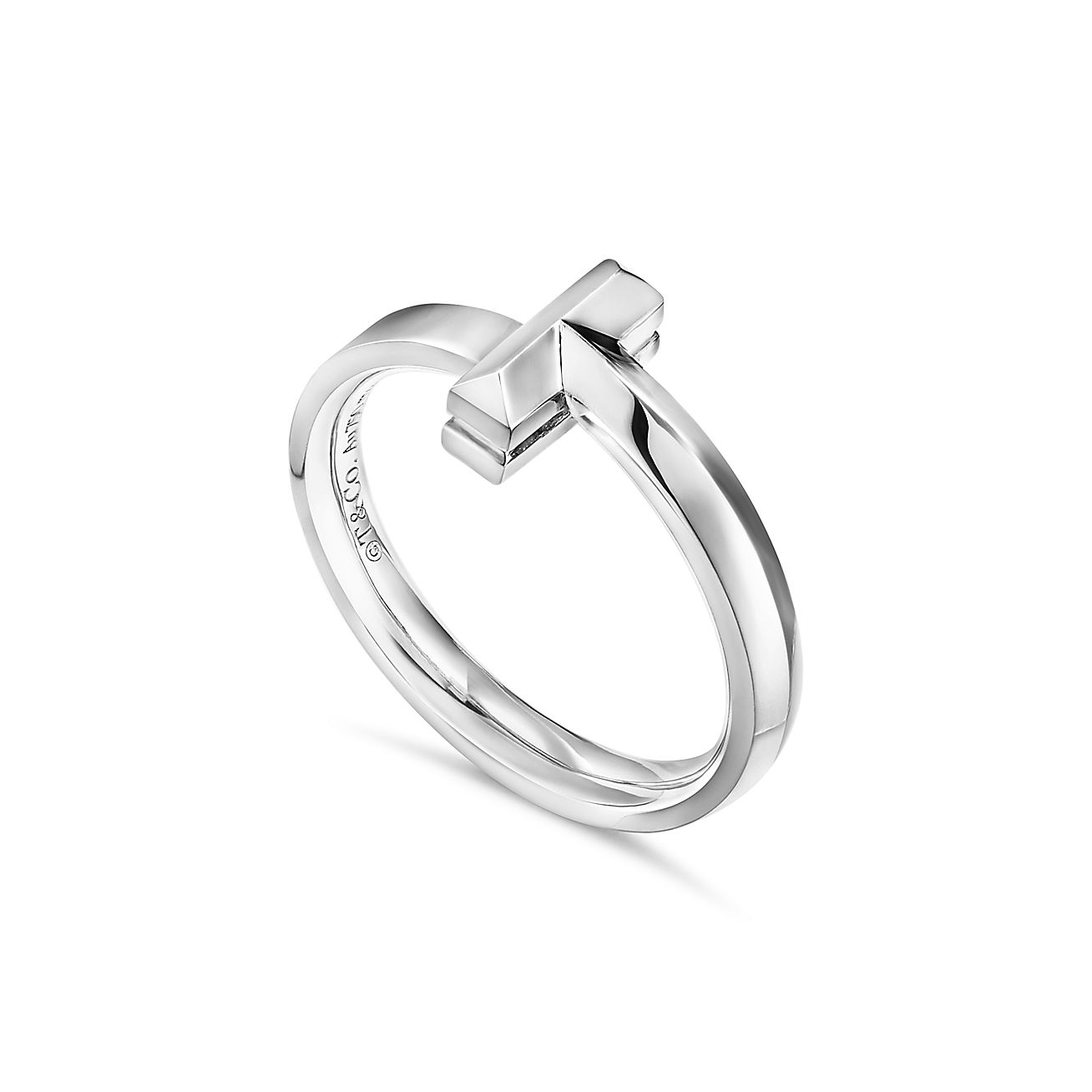 ティファニー T T ワン リング ホワイトゴールド | Tiffany & Co