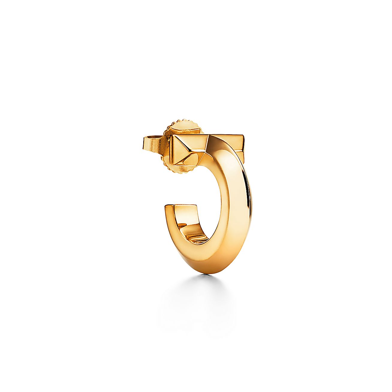 ティファニー T T ワン フープ ピアス イエローゴールド | Tiffany & Co