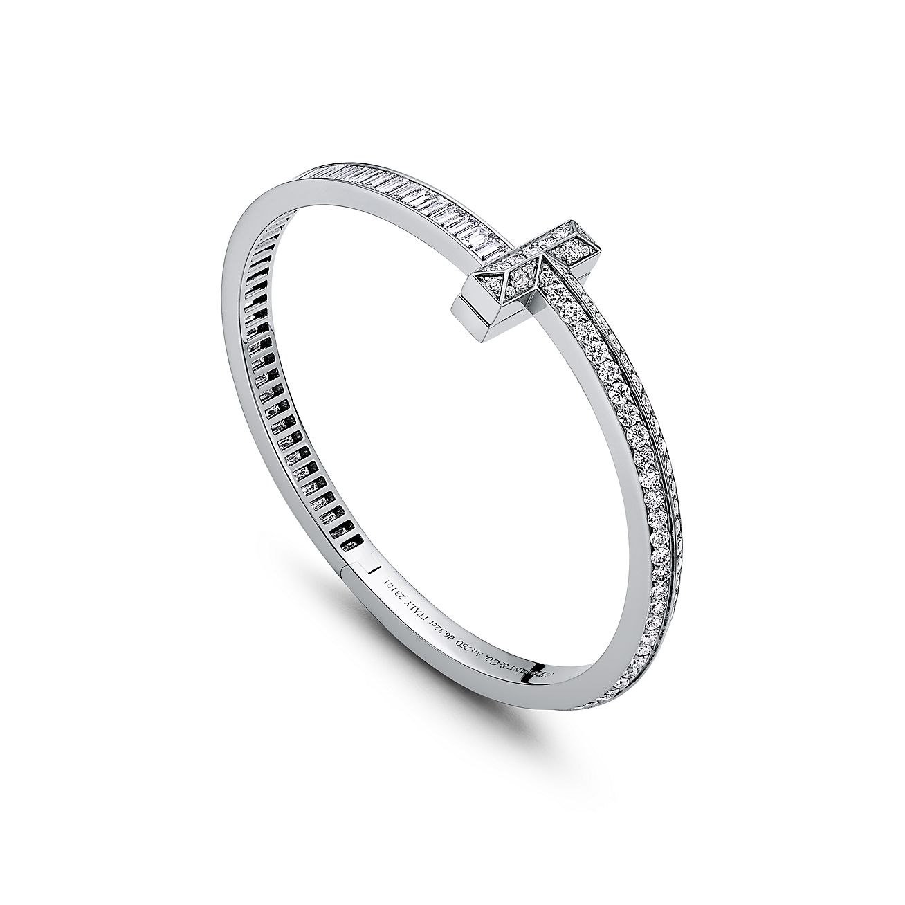 ティファニー T T ワン バングル バゲット ＆ パヴェ