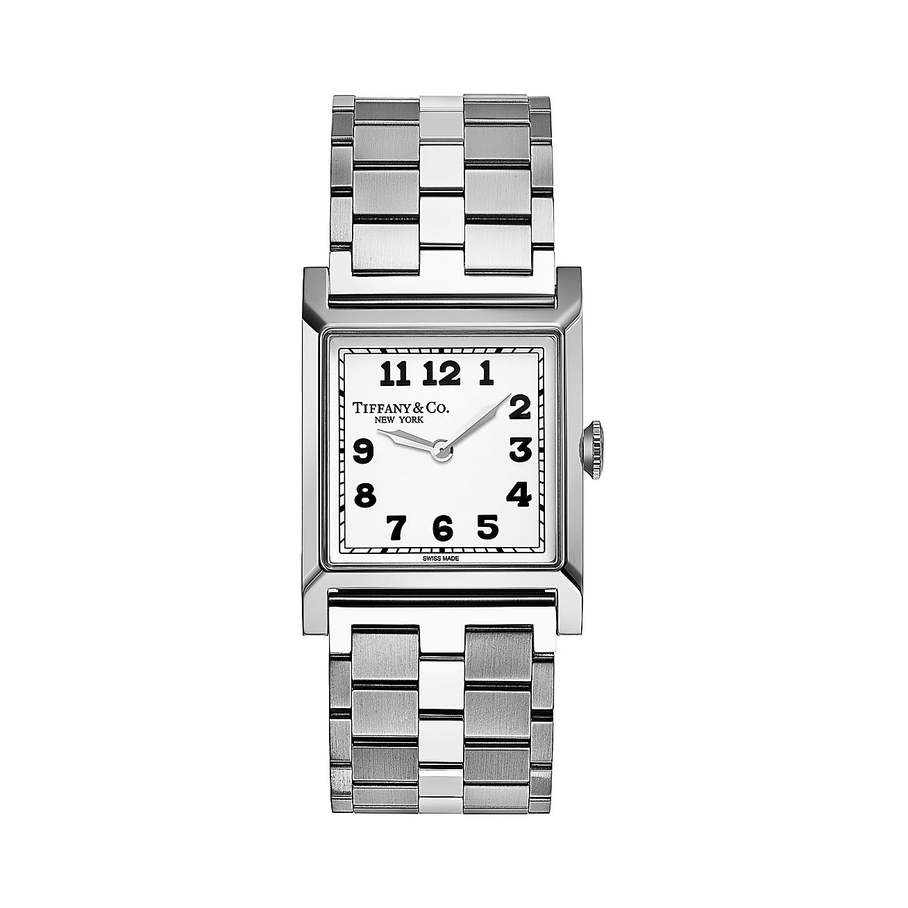 Union Square 27 mm Watch in Steel with a White Dial