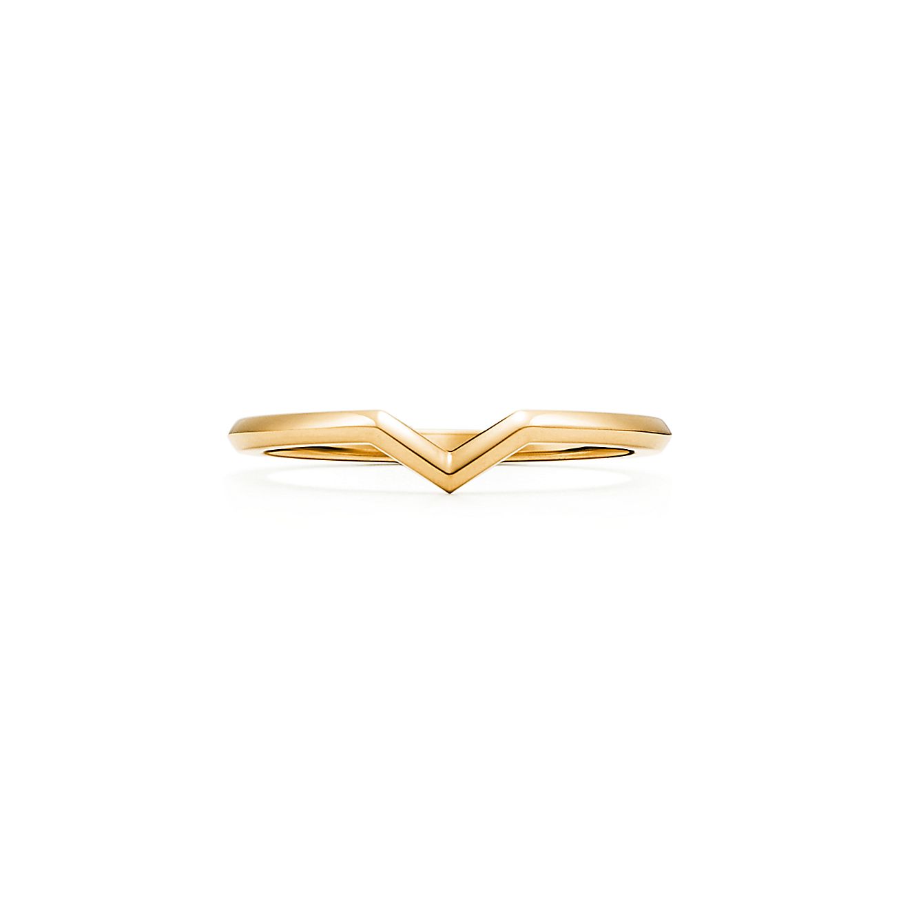 ティファニー セッティング V バンドリング 18kゴールド 幅 1 7mm Tiffany Co