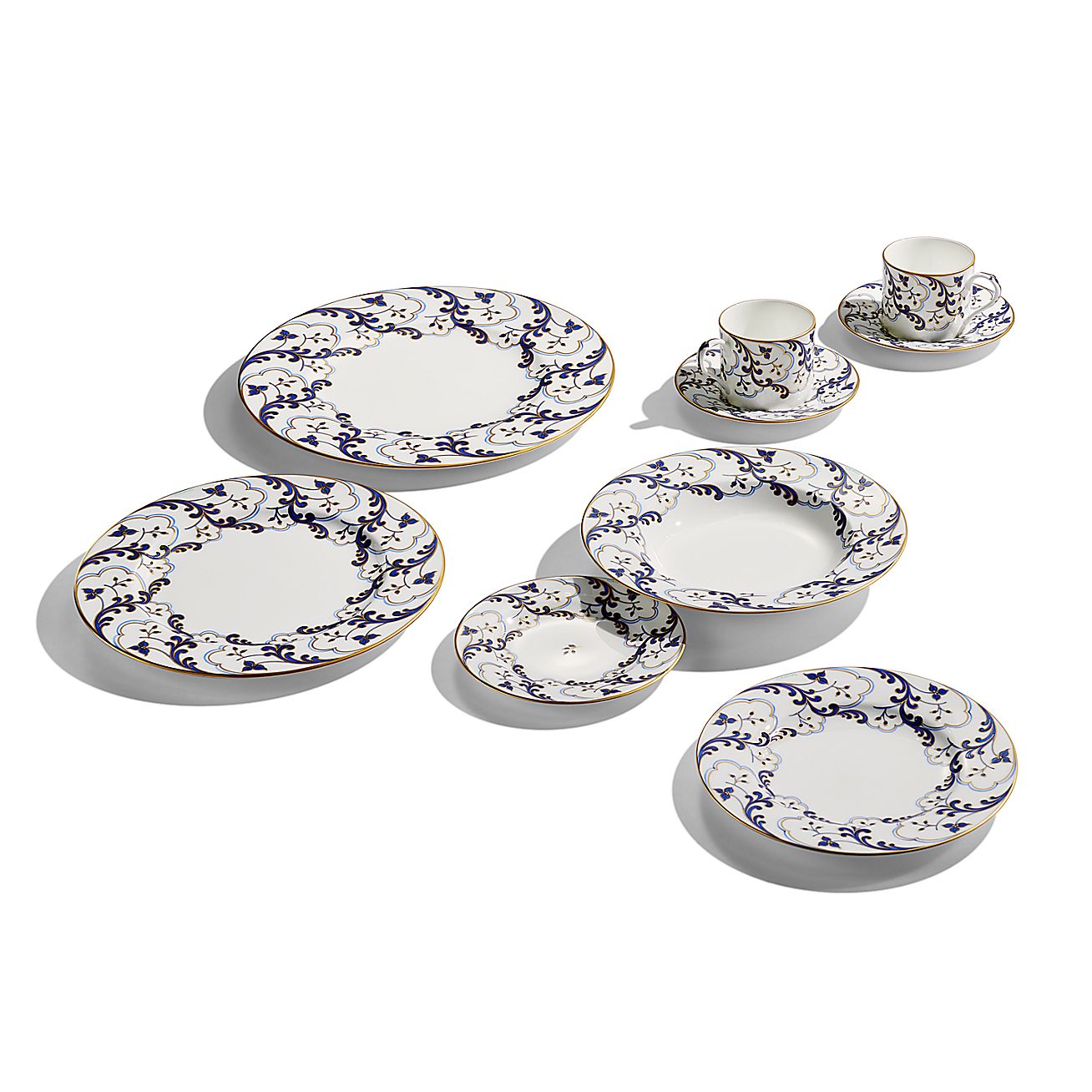 Valse Bleue Bread and Butter Plate in Bone China - Alternate shot 1 - Alternate shot 2 - Alternate shot 3