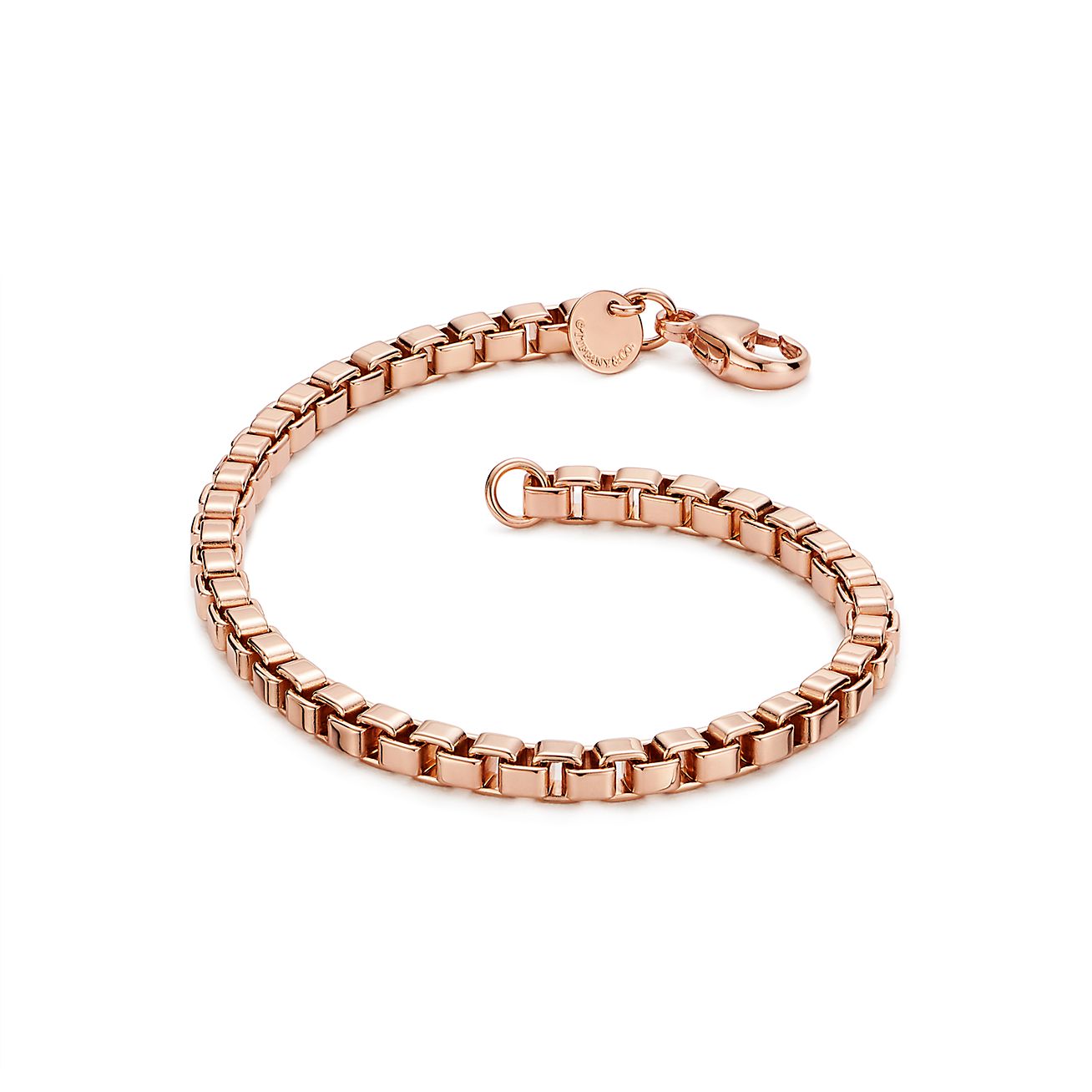 Venetian Link Bracelet in 18K Rose Gold, Extra Large