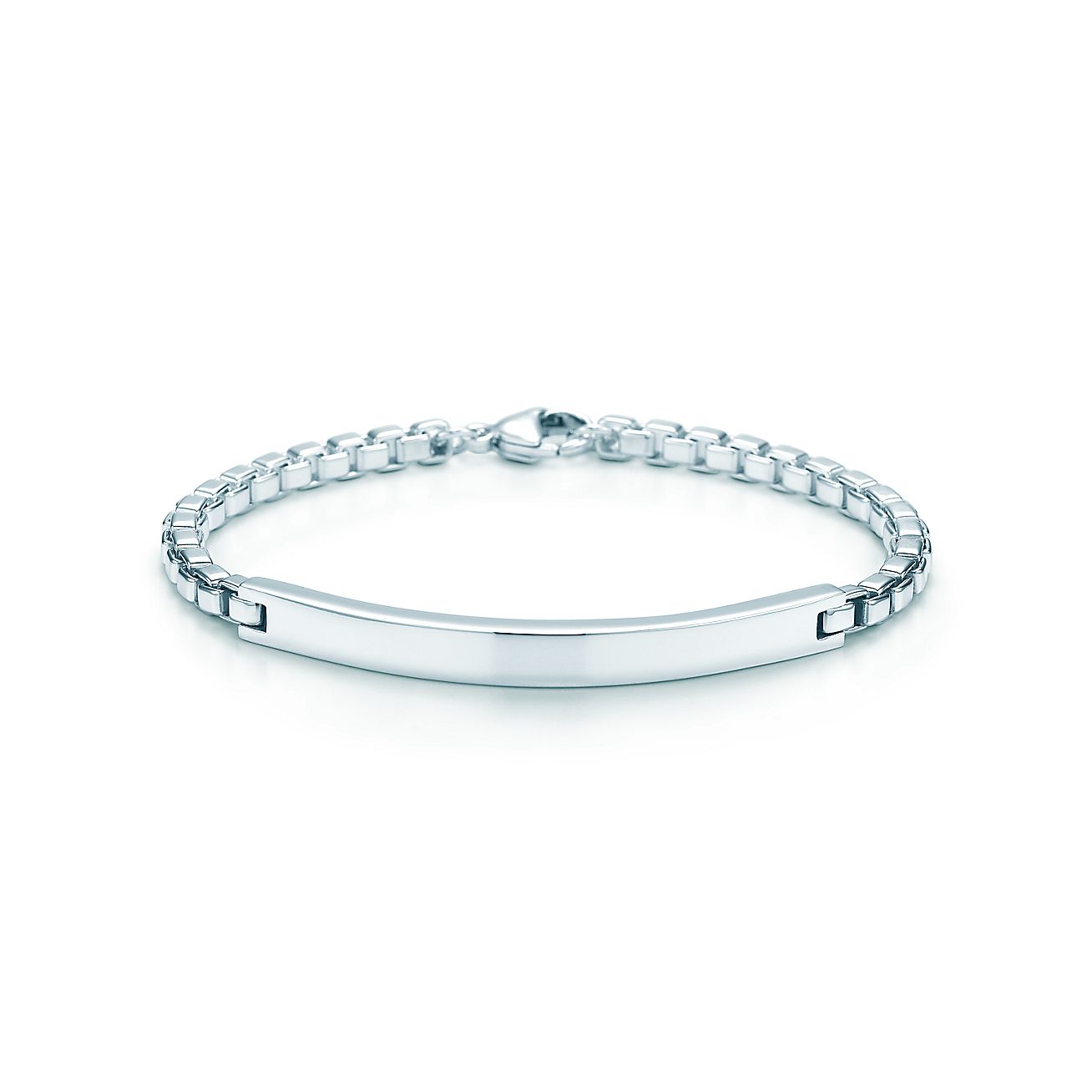 Men S Venetian Link I D Bracelet Sterling Silver Tiffany Co