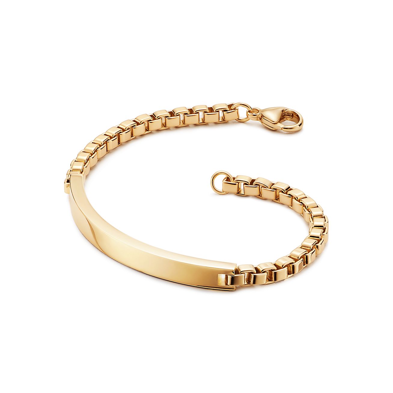 Venetian Link I.D. Bracelet in 18k Gold