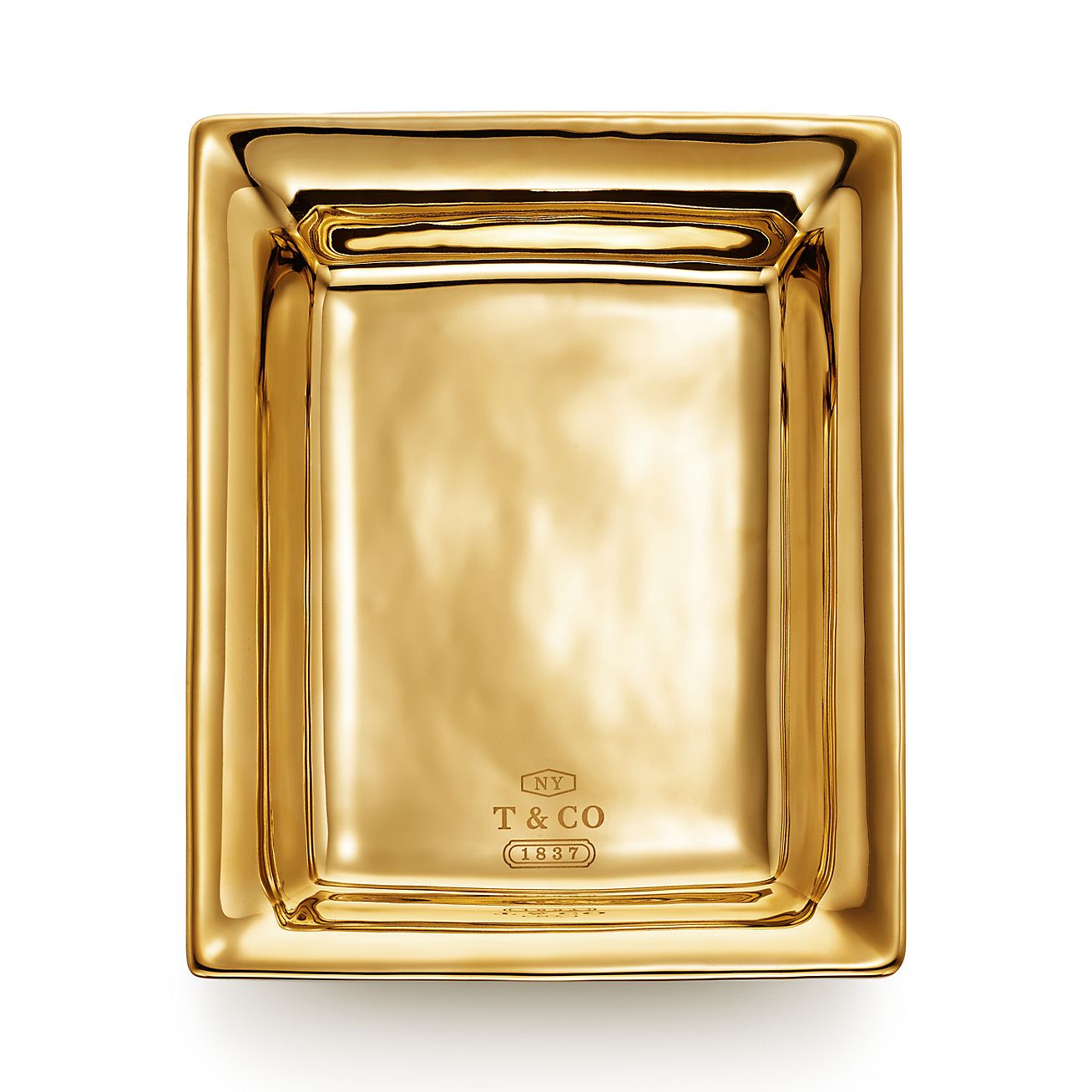 Tiffany and co discount rectangle brass tray