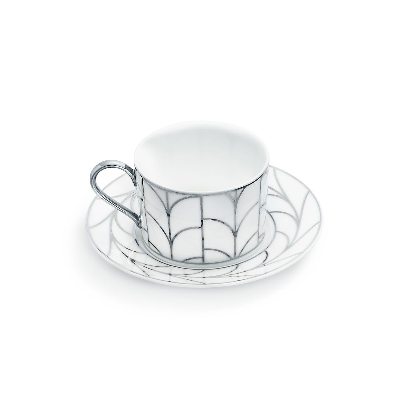 Wheat Leaf cup and saucer in bone china 