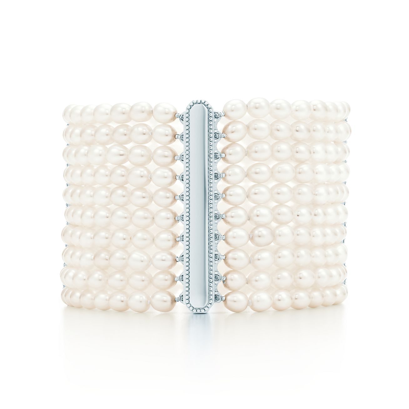 Ziegfeld Collection bracelet of freshwater cultured pearls and sterling