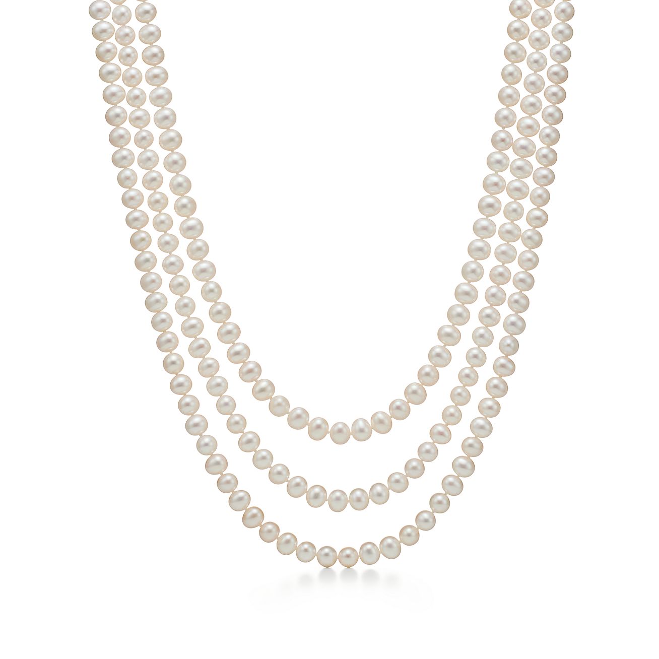 Collar envolvente de perlas Ziegfeld Collection con broche de plata, 6-7 | Tiffany & Co.