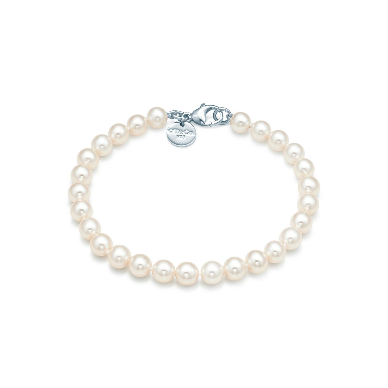 Pearl bracelet Ziegfeld Collection bracelet of freshwater cultured pearls with a silver  clasp. | Tiffany & Co.