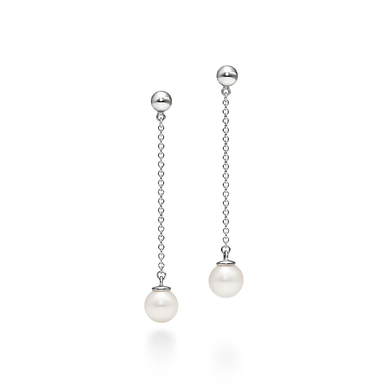 Attrape Soleil Long Suncatcher Earrings Mounted on 3 925 Silver Strings,  Feathers and Pearls 