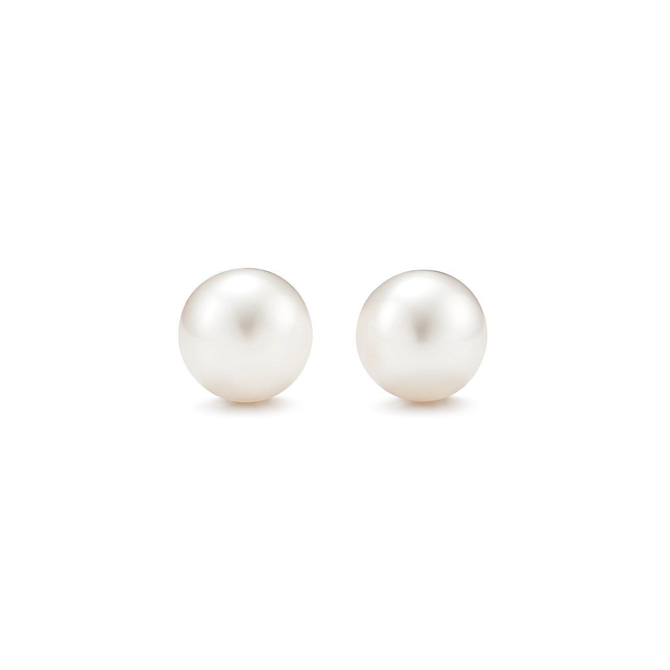 Earrings in sterling silver with freshwater cultured pearls, for pierced  ears. Pearls, 8-9 mm. | Tiffany &