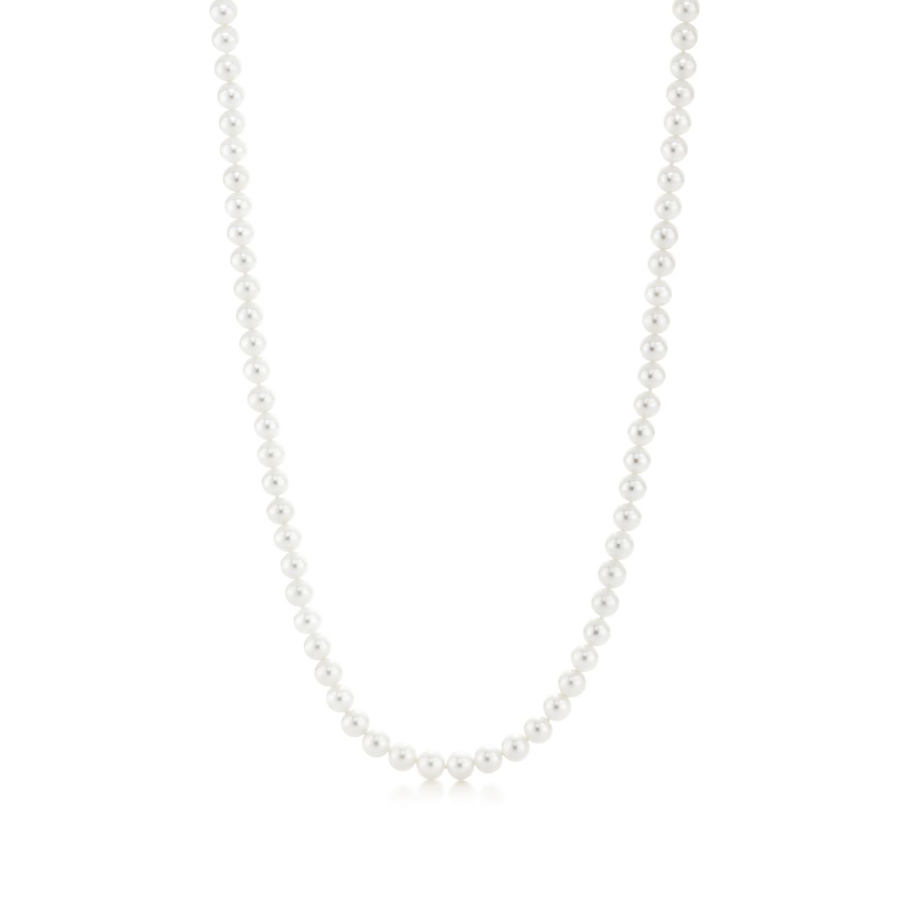 Ziegfeld Collection Pearl Necklace with a Silver Clasp, 6-7 mm | Tiffany & Co.