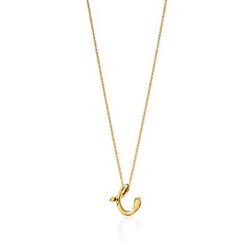 エルサ・ペレッティ™ アルファベット ペンダント イエローゴールド