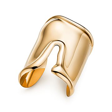 エルサ・ペレッティ™ ラージ ボーン カフ イエローゴールド、幅 95MM