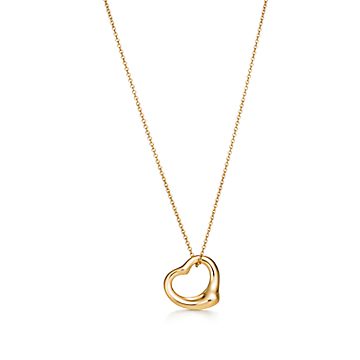 エルサ・ペレッティ™ オープン ハート ペンダント 18K ゴールド | Tiffany & Co.