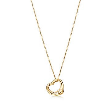 エルサ・ペレッティ オープン ハート ペンダント ダイヤモンド 18K 