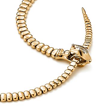 エルサ・ペレッティ™ スネーク ネックレス イエローゴールド | Tiffany 
