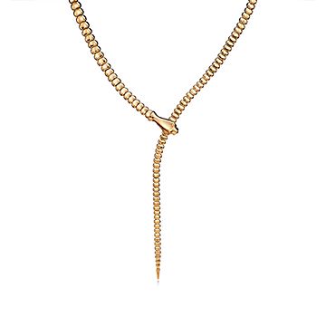 エルサ・ペレッティ™ スネーク ネックレス イエローゴールド | Tiffany 