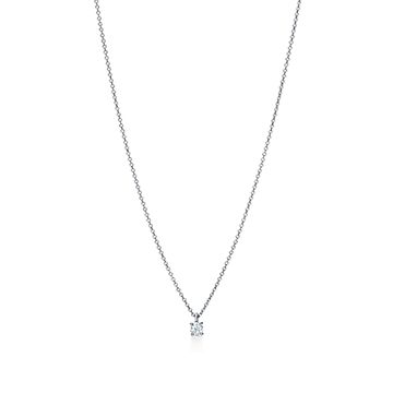 ティファニー ソリティア ダイヤモンド ペンダント プラチナ | Tiffany