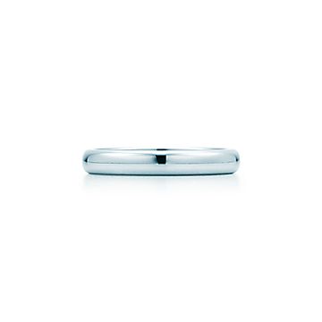ティファニー クラシック バンドリング プラチナ 幅 3mm Tiffany Co