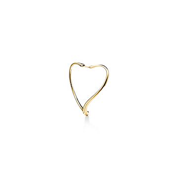 エルサ・ペレッティ™ オープン ハート フープ ピアス 18K ゴールド