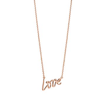 パロマ・ピカソ ラブ ペンダント（ミニ）18Kローズゴールド | Tiffany