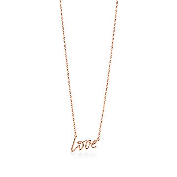 パロマ・ピカソ ラブ ペンダント（ミニ）18Kローズゴールド | Tiffany