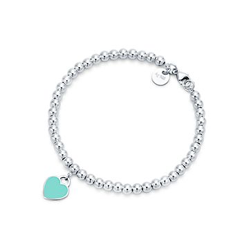 TIFFANY\u0026Co.　ブルーハートブレスレット\u0026ネックレス2点セット