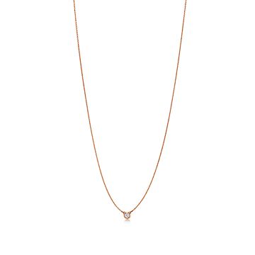 ダイヤモンド バイ ザ ヤード™ シングル ダイヤモンド ペンダント ローズゴールド | Tiffany u0026 Co.