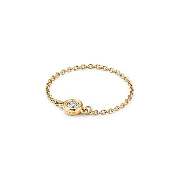 ⋆⸜正規品⸝⋆ Tiffany ダイヤモンド バイザヤードリング 18K 20号 エルサ・ペレッティ ダイヤモンド バイ ザ ヤード リング 18K