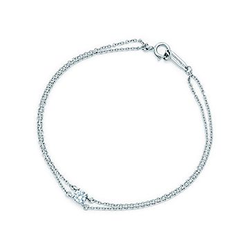 ☆極美品☆ ティファニー ソリティア ブレスレット ダイヤモンド 0.17ct