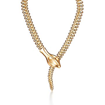 エルサ・ペレッティ™ スネーク ネックレス イエローゴールド | Tiffany
