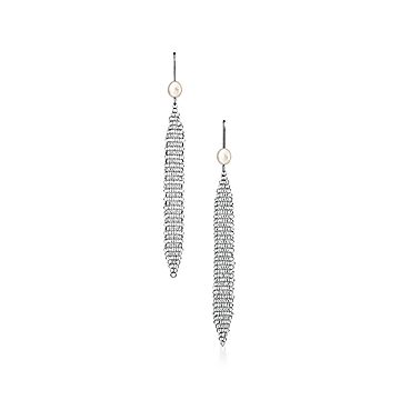 エルサ・ペレッティ メッシュ タッセル ピアス フレッシュウォーター 