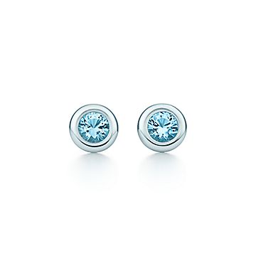 Tiffany&Co. バイザヤードピアス アクアマリン Ag925 シルバー エルサ