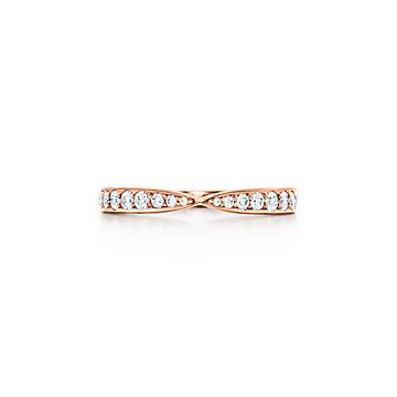 ティファニー ハーモニー™ バンド リング ダイヤモンド ローズゴールド、1.8MM | Tiffany & Co.