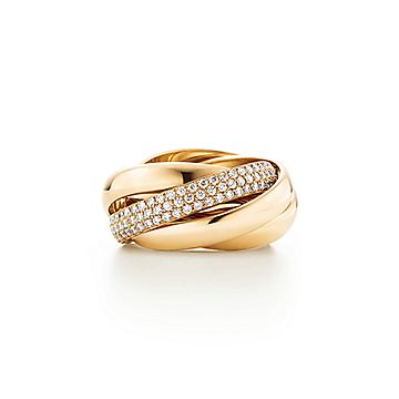 パロマ メロディ 5バンド リング ダイヤモンド 18Kゴールド | Tiffany ...