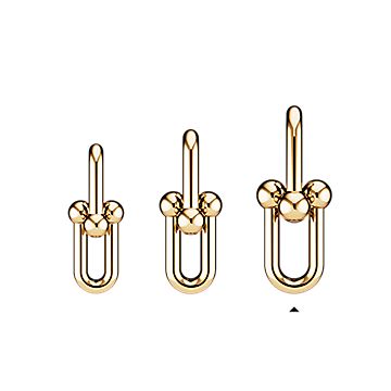 ティファニー ハードウェア リンク ピアス イエローゴールド