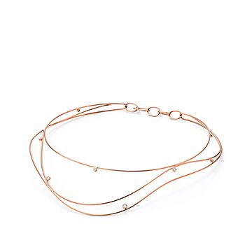 ティファニー　ハイタイド　ネックレス　ペンダント　Tiffany ウェーブ エルサ・ペレッティ™ ウェーブ ネックレス ダイヤモンド 18K