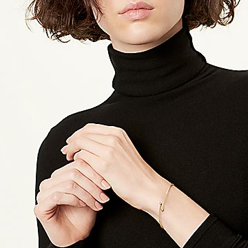 エルサ・ペレッティ ダイヤモンド フープ シングルロウ バングル 