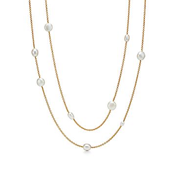 エルサ・ペレッティ パール バイ ザ ヤード ネックレス 18Kゴールド 