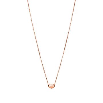 TIFFANY & Co. エルサ・ペレッティ ビーンズ ミディアム SV925 エルサ・ペレッティ™ ビーン デザイン ペンダント ローズゴールド、6.5
