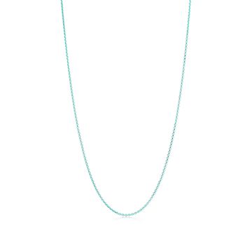 ペンダント チェーン スターリングシルバー ティファニー ブルー エナメルフィニッシュ 長さ 18 Tiffany Co